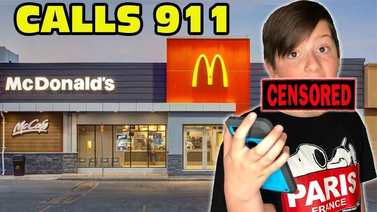 Kid Calls 911 And Swears Over McDonalds Closing GROUNDED! [Original