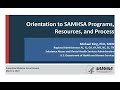Pmgr orientation to the substance abuse and mental health services administration samhsa programs
