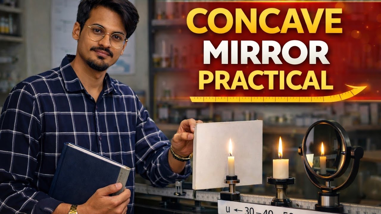 Concave Mirror Practical | Finding Focal Length Using Optical Bench (CBSE Class 12)