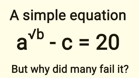 A simple looking but problematic equation. Why many failed this problem?
