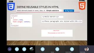 Web App Development : 11 (Part-1) of 20 : Reusable style definitions and Simple Selector