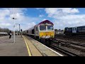 GBRf Class 66734 &#39;Platinum Jubilee&#39; Passes Clapham Junction 12/04/23