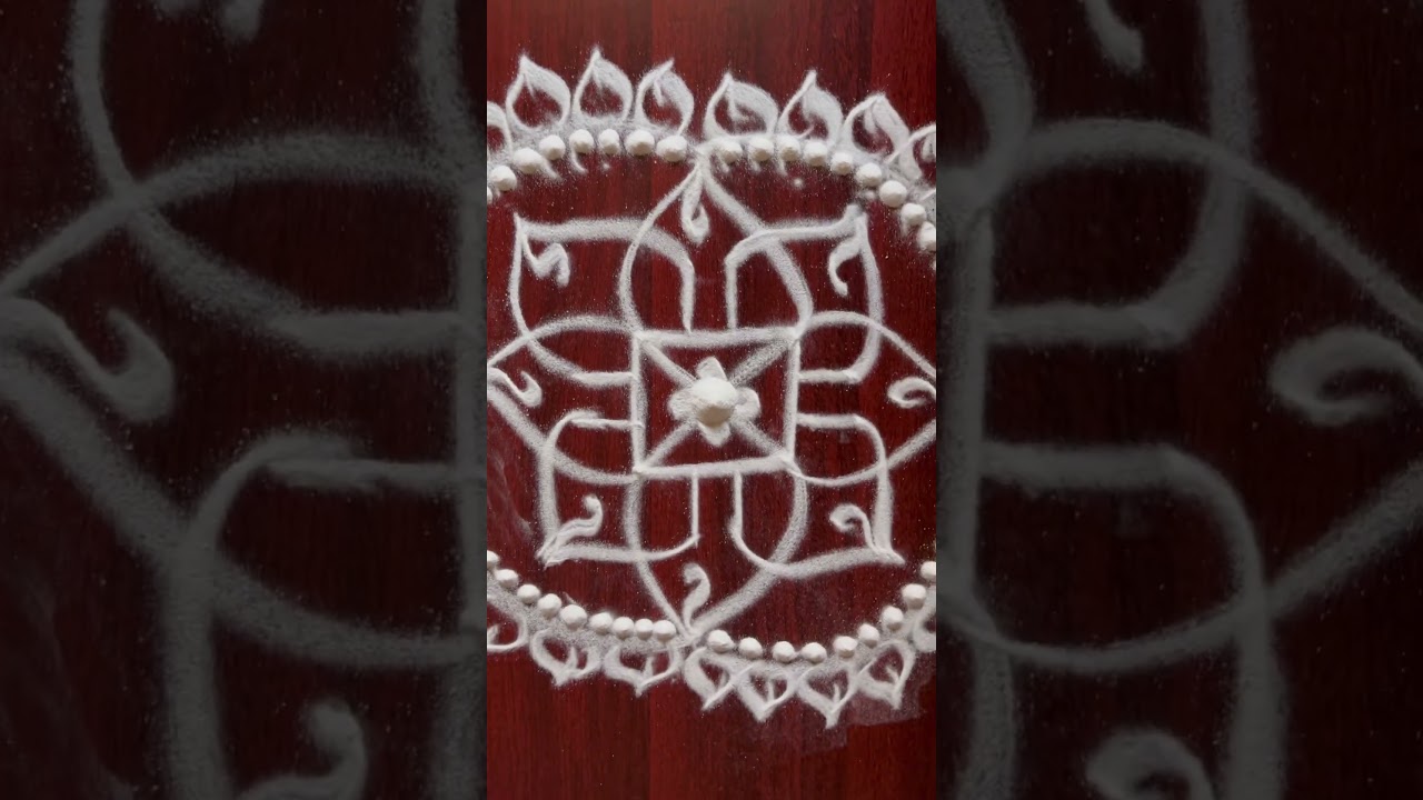 New Year Muggulu 2 | New Year Kolam Kolangal New Year Rangoli 