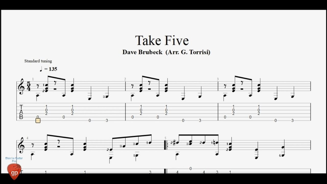 take 5 guitar tab take 5 guitar tab