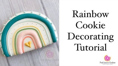 Rainbow Cookie Decorating Tutorial