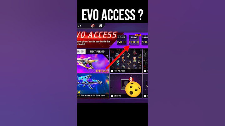 What Is Evo Access In Free Fire ? 🔥:Free Fire Evo Access Full Details  😯:#ffshorts #ff