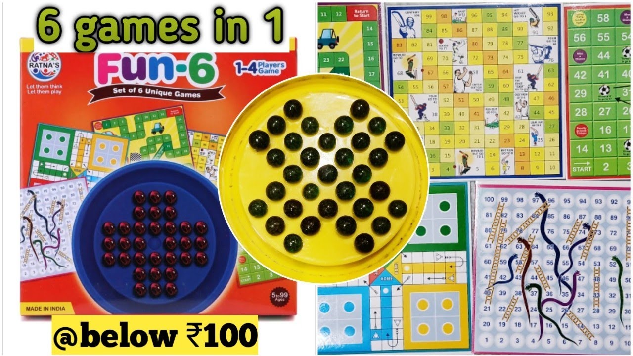 fun-6| 6 games in 1 at ₹100 | brainvita |cheap 🤏and best 👌activity toys for kids