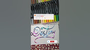 Destiny|| Magical calligraphy names #art #calligraphy #brushlettering #shorts #viral