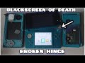 Saving a broken 3ds with broken hinge and blackscreen of death