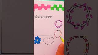Daily planner nots Draw doodle frame Bullet Journal