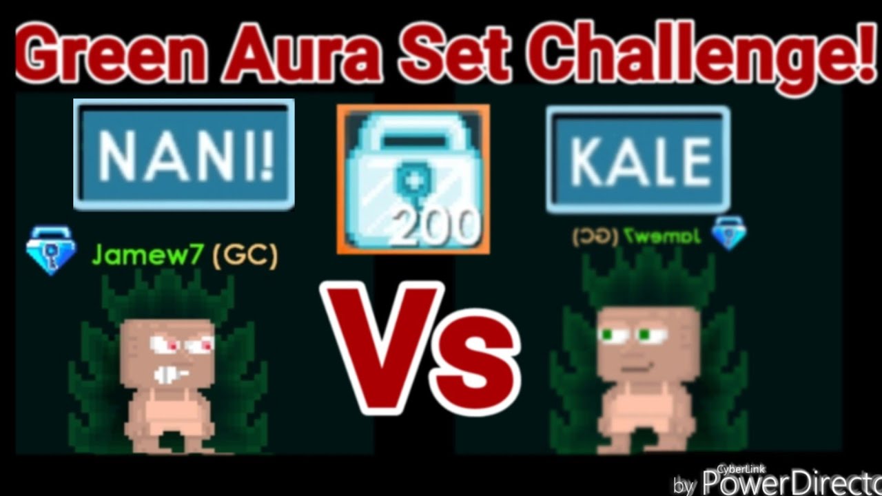 Growtopia Green Aura Set Challenge! ( NEW AURA! ) OMG! YouTube
