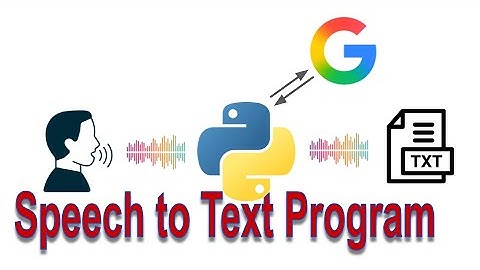 Build a Speech to Text Program with Python | Step by Step