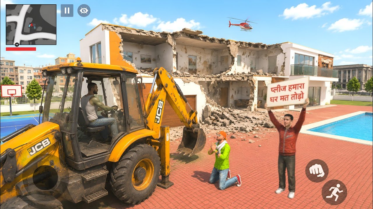 😡🏠💥 Franklin Destroys Jack's New House | Indian Theft Auto Simulator 🎯