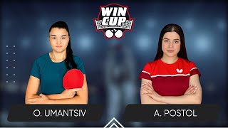 12:30 Olha Umantsiv - Anastasiia Postol West 1 WIN CUP 19.05.2024 | Table Tennis WINCUP 1