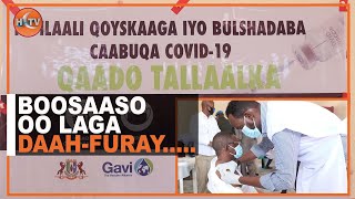 Magaalada Boosaso Waxaa Laga Daah-Furay Talaalka Ka Hortaga Covid-19.