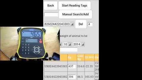 How to Scan Weights to your FarmWizard APP