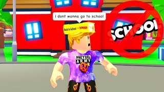 When you DON'T want to go to SCHOOL (Roblox Adopt Me) Meme