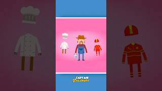 Learn Professions With Captain Discovery | #shorts #educationalvideosforkids
