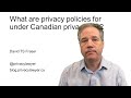 What are privacy policies for?