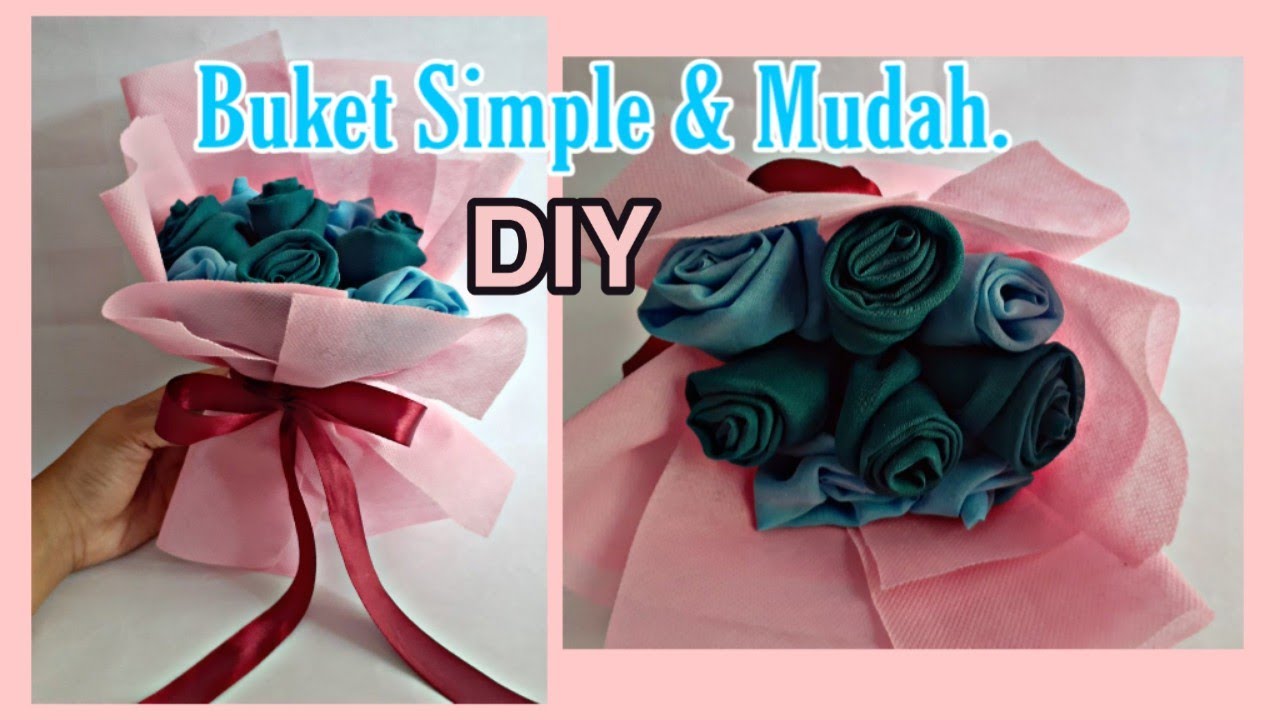  CARA  MEMBUAT  BUKET JILBAB  DOUBLE MUDAH CEPAT DIY 