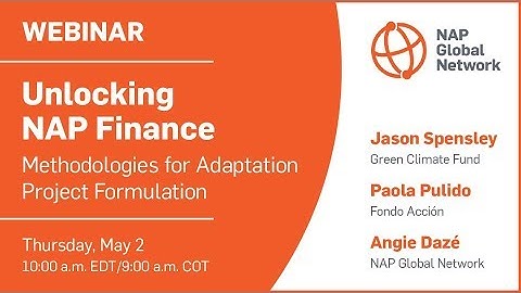 Webinar | Unlocking NAP Finances: Methodologies for adaptation project formulation