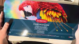 NEW #derwentcoloredpencils #derwentchromaflow150 swatch & review part 1 of 2