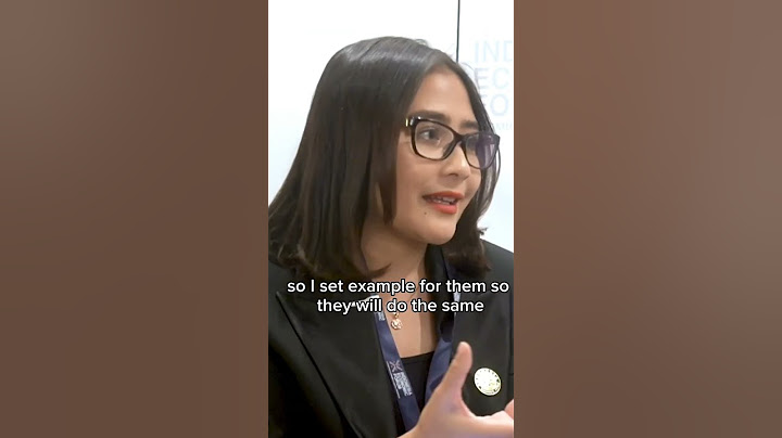 Prilly Latuconsina talks about the importance of youths' role in battling climate change
