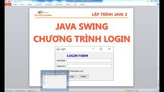 java2 Chương trình Login java swing lab2 b1
