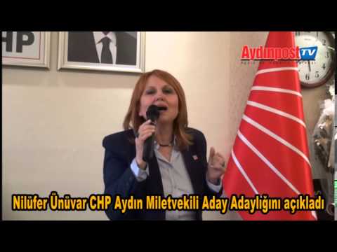 Nilüfer Ünüvar CHP Aydın Milletvekili Aday Adaylığını açıkladı