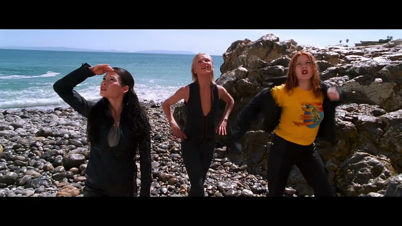 Charlies Angels 2000 Cameron Diaz Drew Barrymore Lucy Liu scene 4 remastered 4k