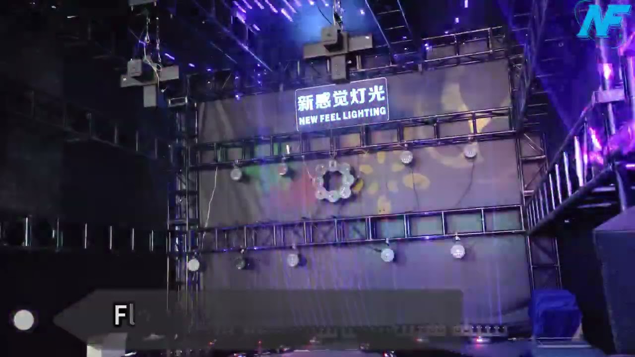 6-finger 500mw full-color laser + 7 strobes