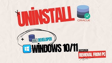 Uninstall Oracle from your PC completely windows 10/11