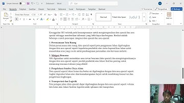 Dalam Kegiatan SIG Ada Dua Macam Data yang Dikelola, Yaitu Data Spasial dan Non-Spasial