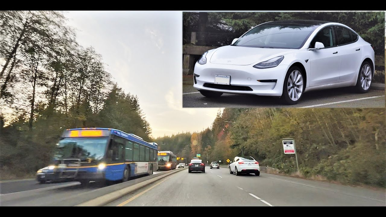 Long Drive in an Electric Car - Tesla | Fort Langley to White Rock | British Columbia
