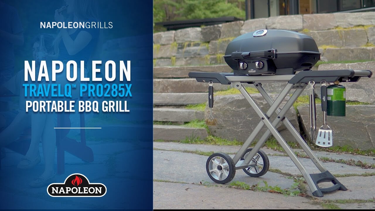 Napoleon PRO285 Portable Propane Gas Grill Scissor Cart