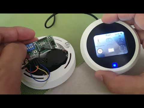ESP32 control hub with a wireless fire alarm