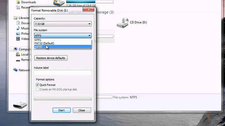 Format a USB Drive & Use Disk Check Utility - Windows 7