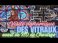 Visite des vitraux de la faade occidentale de la cat.rale de chartres