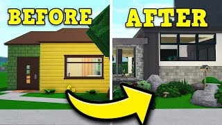 Renovating the Bloxburg STARTER HOUSE Into a MODERN House