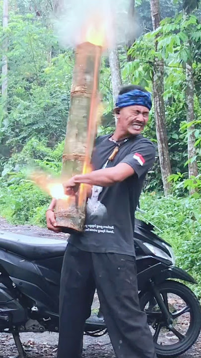 Momen pecah lodong karbit #lodong #karbit #meriambambu