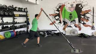 Landmine Pull to Push
