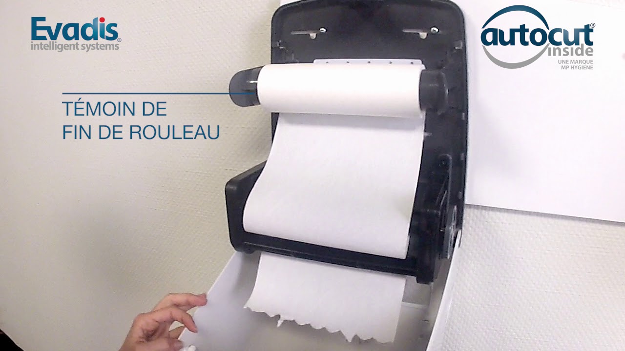 Papier essuie-mains en bobine 150M bleu QUALQUE