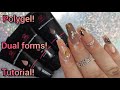 HOW TO: POLYGEL nails using DUAL FORMS! In depth TUTORIAL! MAKARTT NUDE POLYGEL KIT!