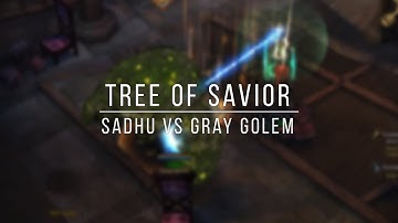 Sadhu vs Gray Golem(Tree of Savior - Solo Boss Fight - Joystick Mode)