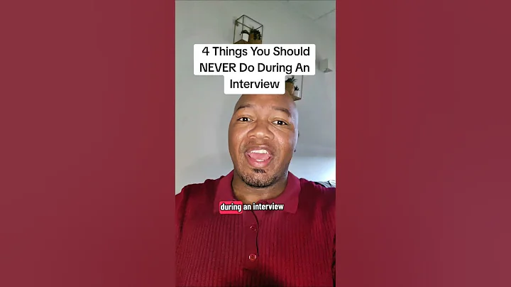 Never do these 4 things during an interview! #interviewtips