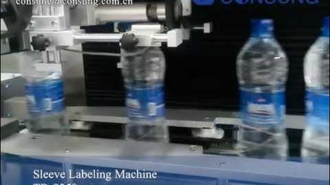automatic shrink sleeve labeling machine for plastic bottle neck mouth