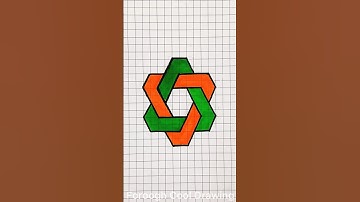 Easy 3D Drawing on Graph Paper✍🏻 #shorts  #shortvideo  #3d #drawing #satisfying #art #illusion