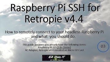 Raspberry Pi SSH for RetroPie v4.4 - First time connecting remotely