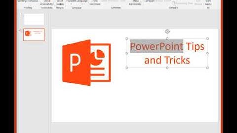 PowerPoint 2016 - How to use the 
