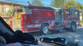 LAFD Engine 104 Responding